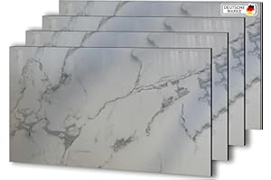 AS Country Stone Wandpaneele in Marmoroptik | 60x120 cm | 4 Stück | PVC Wandverkleidung aus Kunststoffplatten für Küche, Bad & mehr | Küchenrückwand Platte Wandpaneel | Tokio