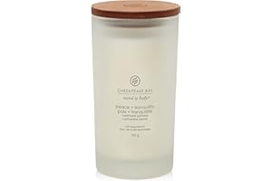 CHESAPEAKE BAY CANDLE ChesapeakeBayCandle Candela profumata grande Tumbler Peace + Tranquility per aromaterapia | Durata: fino a 82 ore | Collezione Mind & Body