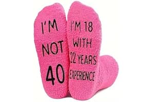 CATOR regalo 40 años: Calcetines divertidos para mujer, madre, hermana o maestra, idea única de regalo de cumpleaños