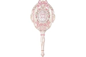 Flower Knows Bunny Garden Collection Hand Mirror (Bunny Garden-Rosette Pink)