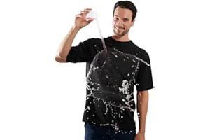 Sepiia Antiolor Antimanchas Antiarrugas Holgada Cuello Redondo Camiseta Manga Corta Básica para Hombre