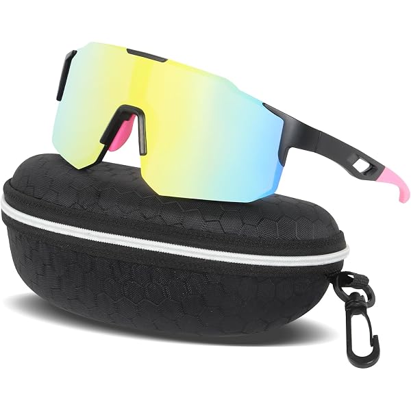 FENGQ Sportsonnenbrille – UV400, Polarisiert, Winddicht, Leichter PC-Rahmen, 27 G – Inkl. 2 Stück – Für Radfahren, MTB, Ski, Laufen, Rave & Outdoor FENGQ Sportsonnenbrille – UV400, Polarisiert, Winddicht, Leichter PC-Rahmen, 27 G – Inkl. 2 Stück – Für Radfahren, MTB, Ski, Laufen, Rave & Outdoor