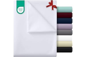 Utopia Bedding - Lenzuolo piano sopra senza elastico - Matrimoniale 270 x 290 cm - Certificato OEKO-TEX - Morbido poliestere spazzolato - Microfibra - Lenzuolo piano - Bianco