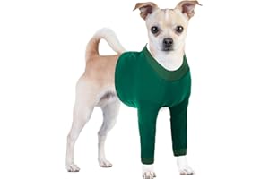 CITÉTOILE Manchon de Récupération Chirurgicale Chien, Protection Contre Les blessures à la Jambe Avant pour Chien de Taille Moyenne et Grande, Vert, XS