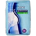 Aldi Sana Incontinence Pants for Heavy Bladder Weakness Designed for Men or Women Unisex (Medium - Pack of 9 Pants)
