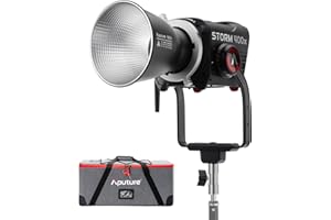 Aputure Storm 400x Luz LED 400W Bicolor Profesional, Chip Blair, IP65, CRMX, DMX512, App Sidus Link, Montura Bowens