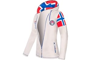 Nebulus Fleecejacke Kinley, Kapuzenjacke mit Patches