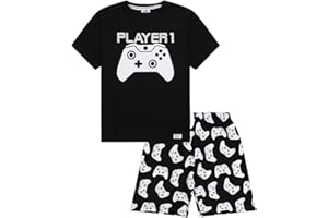 THE PYJAMAFACTORY Pyjama court Motif manette de jeu Joueur 1 Joueur 2