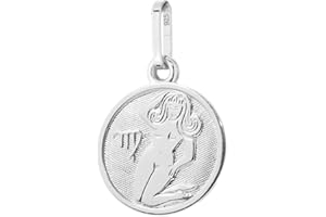 NKlaus Sternzeichen 925 Sterlingsilber Silber Ø 12mm Ketten Anhänger Horoskop