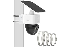 TEKCAM Uchwyt na kamerę, uchwyt masztu kompatybilny z Eufy Security SoloCam S340/E30/E42, Eufy Security 4G LTE Cam S330, uchwyt montażowy do SoloCam S340/E30, uchwyt narożny, uchwyt ścienny, akcesoria