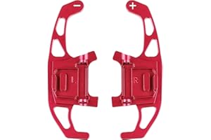 YWNYT 2pcs Car Steering Wheel Shift Paddle, Aluminum Alloy Paddle Shifter Extension for VW Golf GTI R R-line GTD GTE MK7 7 Polo GTI 2014-2019 (Red)