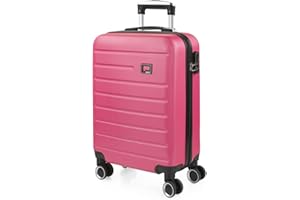SKPAT - Valise Cabine 55x40x20, Valise Cabine, Valise À roulettes, Valise Roulette, Valise Rigide, Résistant, Légère 175250, Fuchsia