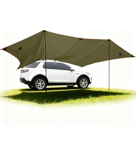 Wechsel Wing M Laurel Oak I wasserdichtes Zeltdach mit 5.000 mm Wassersäule I robust & kompakt für unterwegs I als Vorzelt oder Universalüberdach für Trekking, Camping, Radreisen, Kanu & Kajak