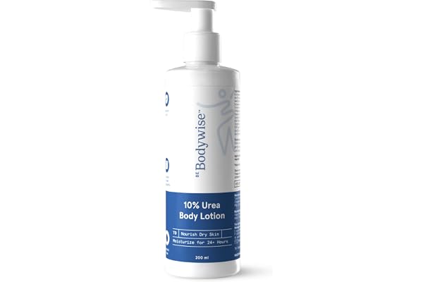 Be Bodywise 10% Urea Body Lotion 200ml 48 Hour Dry Skin Relief For Very Dry & Flaky Skin With Ceramides, Kokum & Mango Seed Butter Non-Greasy & Lightweight Formula