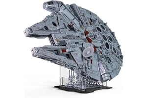 TopBrixx Display Stand for Lego Millennium Falcon 75192, 5MM Acrylic Stand for Lego 75192 (No Model Set Included)
