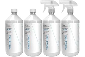 ROKIT WILLIAMS RACING Williams Racing 4 x 1L Waterless wash and wax cleaning kit - with Carnauba wax - high gloss finish - paint protection