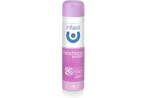 Infasil Deodorante Spray Freschezza Bouquet, Deodorante Donna con Molecola 2C e Betaciclodestrina che Assorbe gli Odori Sgradevoli, Senza Alcol, Efficace Fino a 24h, Profumo Floreale, 150 ml