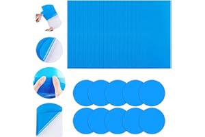 FMKLDENA Selbstklebende Reparaturflicken Pool für Schwimmbeckenl,20 Stück PVC Pool Reparaturset,Pool Flicken Unterwasser,für Flickzeug Pool,Poolfolie,Planschbecken,Luftmatratze