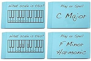 WHIRLWINDPRESS.CA Musical Scale Names Flashcards - Learn or Teach All Your Major, Harmonic Melodic & Natural Minor Scales