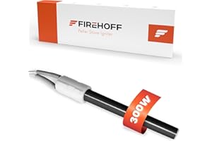 FIREHOFF Bougie céramique pour poêle à granules - SPECIAL PALAZZETTI/EDILKAMIN/RAVELLI/TRESCO/FONTE-FLAMME - 300 W, 76/111 mm, Ø 11,5 mm, à bride - PSX 2-240-B - GARANTIE 1 an