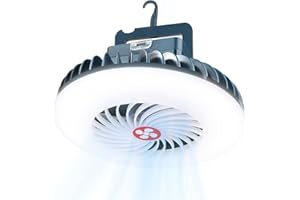PlayDen - Lámpara de camping con ventilador