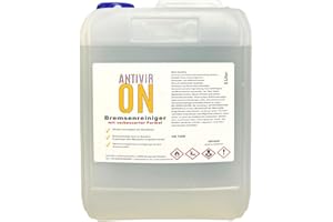 ‎ANTIVIR ON ANTIVIR ON Bremsenreiniger 5L Entfetter Reiniger Montagereiniger Teilereiniger [1x5L]