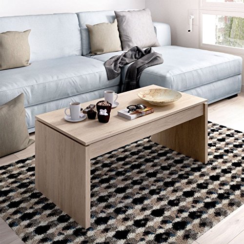 LIQUIDATODO ® - Mesa de centro elevable moderna y barata en color natural