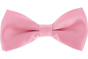 cravateSlim Noeud Papillon Garçon Couleur Unie - Noeud Papillon Enfant Garçon d'Honneur Mariage, Baptême - Collection Père et Fils, Papa et Enfant