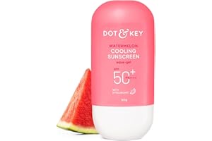 Dot & Key Watermelon Cooling Sunscreen In - Vivo Tested SPF 50+ PA++++ | With Hyaluronic Acid, Instantly Cools Skin, Broad Spectrum Protection | Controls Excess Oil, Checks Tanning, No White Cast, All Skin Types | 50g
