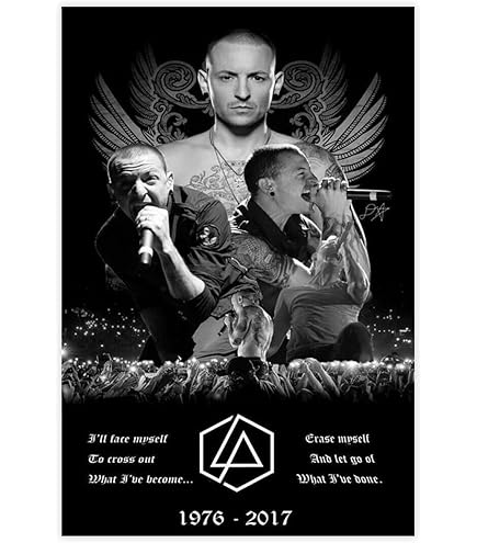 Linkin Park Poster 40x60cm - Vintage Musik Poster Für Zimmer