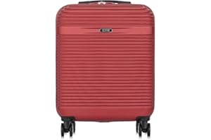 OCHNIK Walizka mała | Twarda obudowa | Materiał: ABS | Kolor: bordowy | Rozmiar: S | Wymiary: 55x40x20 cm | Pojemność: 33 l | 4 kółka