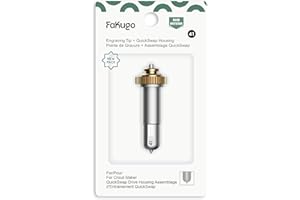 FaKugo Engraving Tip + QuickSwap Housing for Cricut Maker - Soft Metals, Leather, Acrylic, Plastic, and More
