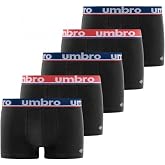 Umbro Men's Boxer Briefs 100% Cotton, Men's Underwear, Sustainable, Natural (Lot of 5)