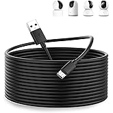 ACOCOBUY Micro USB Power Cable 10M, Power Cord for Mi 360° Home Security Camera 2K Pro, Mi Smart Camera C300 C200, for EZVIZ 