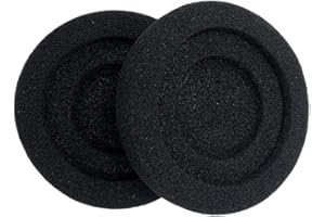 TECINITY Wymienne Nauszniki do Jabra Evolve 20/20SE/30/30II/40/65/65+, Zapasowe Poduszki Nauszniki do Jabra Evolve 65UC 65MS/40UC 40MS/30US 30MS 30II/20SE 20UC 20MS, Miękka Gąbka (Czarny)