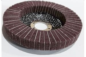 EISENWOLF Disques à lamelles satinés Ø 125 mm, brun, pour meuleuse d'angle, plateau de ponçage, disque de ponçage, disque de nettoyage antirouille, disque de nettoyage