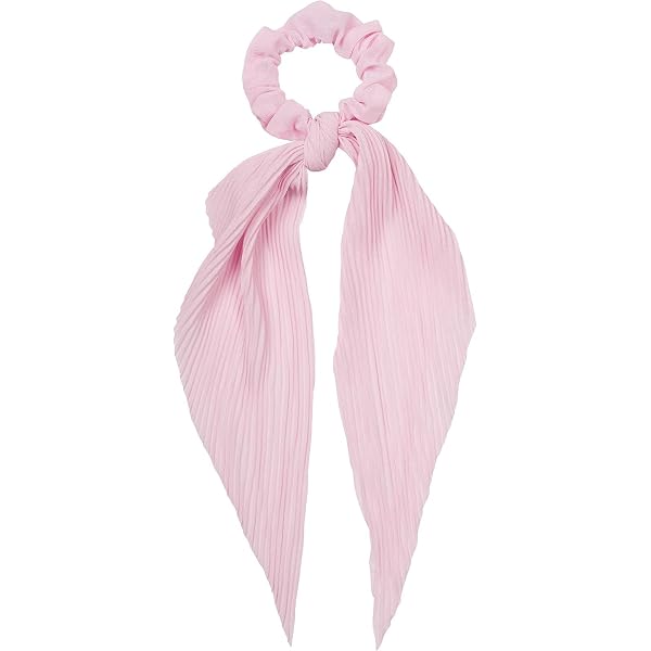 2 Stück Satin-Haargummis Mit Schleife – Geknoteter Scrunchy Mit Langem Band (Rot, 8 Cm Durchmesser)