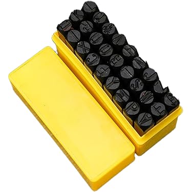 Set Punzoni Per Incisione Relaxdays | 36 Lettere A-Z E Numeri 0-9 | Per Metallo, Cuoio, Legno | 6mm - Foto 12