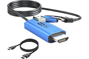 YCE Videoaufnahmekarte 4K HDMI auf USB-C/USB 3.0 1080P Capture Card mit 2M Draht Game Capture HDMI bis USB Adapter Laptop verbinden für Live Streaming,Gaming,Videokonferenz