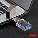 Produktbild Hanbaili Transparent Crystal Glass USB-Stick - 64GB Holz USB 2.0 Flash-Laufwerk Memory Stick Pen Drive mit niedlichen Schiebetür Holzkiste