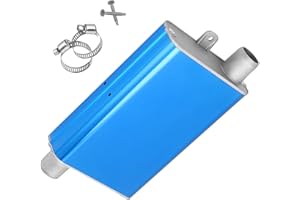 LIKACI Verbesserte Schalldämpfer-Kit mit Klemmhalterung Fit für Auto Luft Diesel Parkheizungen, Auspuffrohr Schalldämpfer 24mm blauer Generator Schalldämpfer Diesel Auto Heizung Zubehör