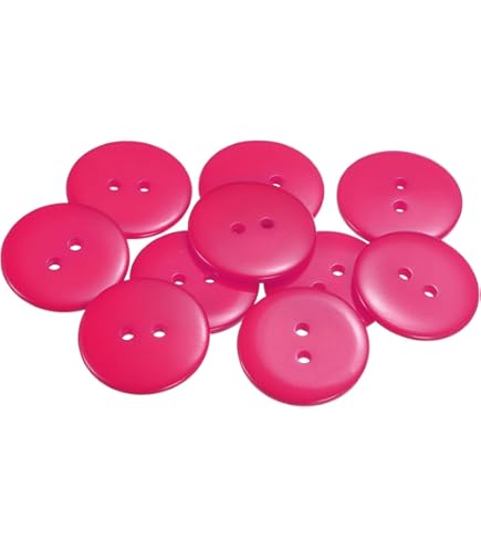 Knopfparadies 8er Set Perlmutt Knöpfe - Irisierend Braun Grün Rosa 18mm