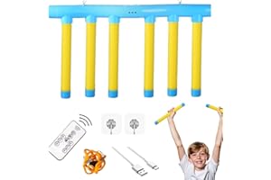 WENCHRISDT Catching Sticks Games,Falling Sticks Catching Game, 3 Adjustable Speeds, Hand-Eye Coordination Training, Drop It Catch It Win It Reaction Game, Hand-Eye Coordination Training Gift Christmas(Yellow)