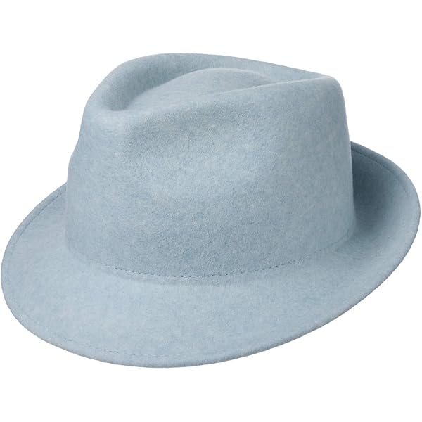 fiebig Fedora hoed van wolvilt | Bogart hoed voor dames en heren | Klassieke pasvorm in zomer en winter | Gemaakt in Italië, zwart, 62