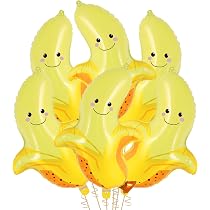 Jojofuny Obst-Folie-Ballons – 4 Stück Zitrone & Orange, Hawaii-Deko Für Hochzeit, Kindergeburtstag, Fotoprops
