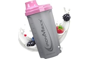 IronMaxx Eiweiß Shaker - 700 ml - Frozen White Rosa | Shaker Proteico con Tappo a Vite | Antigoccia | BPA/DEHP Free | Lavabile | Scala Graduata
