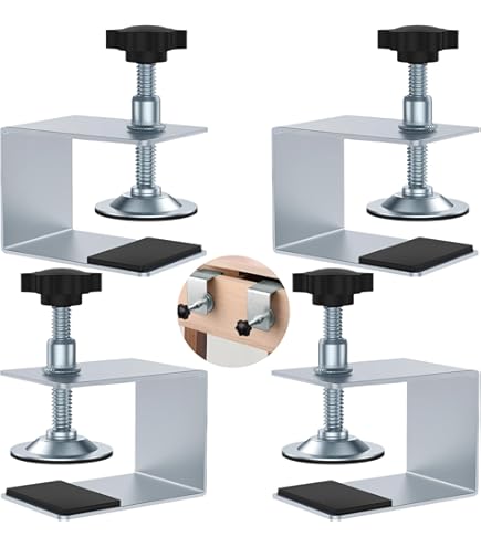 2 Morsetti Per Cassetti In Acciaio - Attrezzi Per Montaggio Mobili, Fissaggio Frontale Per Legno - Foto 7