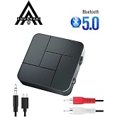 Bluetooth 5.0 Ses Alıcı Verici AUX RCA USB Stereo Kablosuz Mikrofonlu Araba TV PC RX TX Receiver