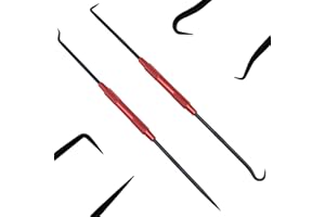 QISF Set di 2 strumenti speciali per grimaldelli, gancio a molla e plettro, design a doppia estremità, O-ring e ganci per tracciare, adatto per rimuovere anelli e raccogliere oggetti