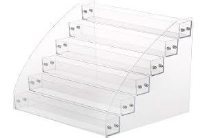 Galen Försäljning Nagellack Display Organizer, hållbar nagellack akryl klar make-up display stativ hållare Sex lager